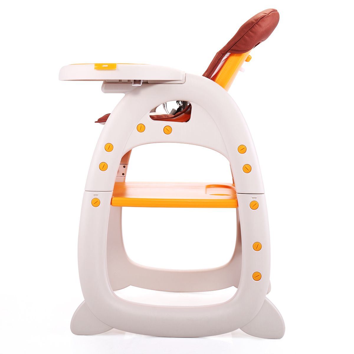 Multipurpose Adjustable Highchair, w/ Feeding Tray and 5-Point Safety Buckle XH