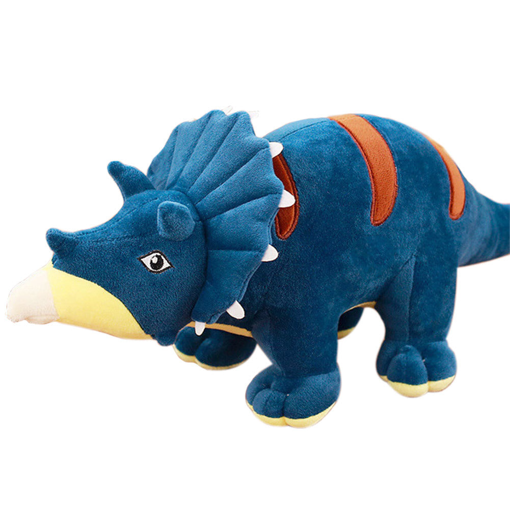 Blue Stuffed Soft Triceratops Plush Toy