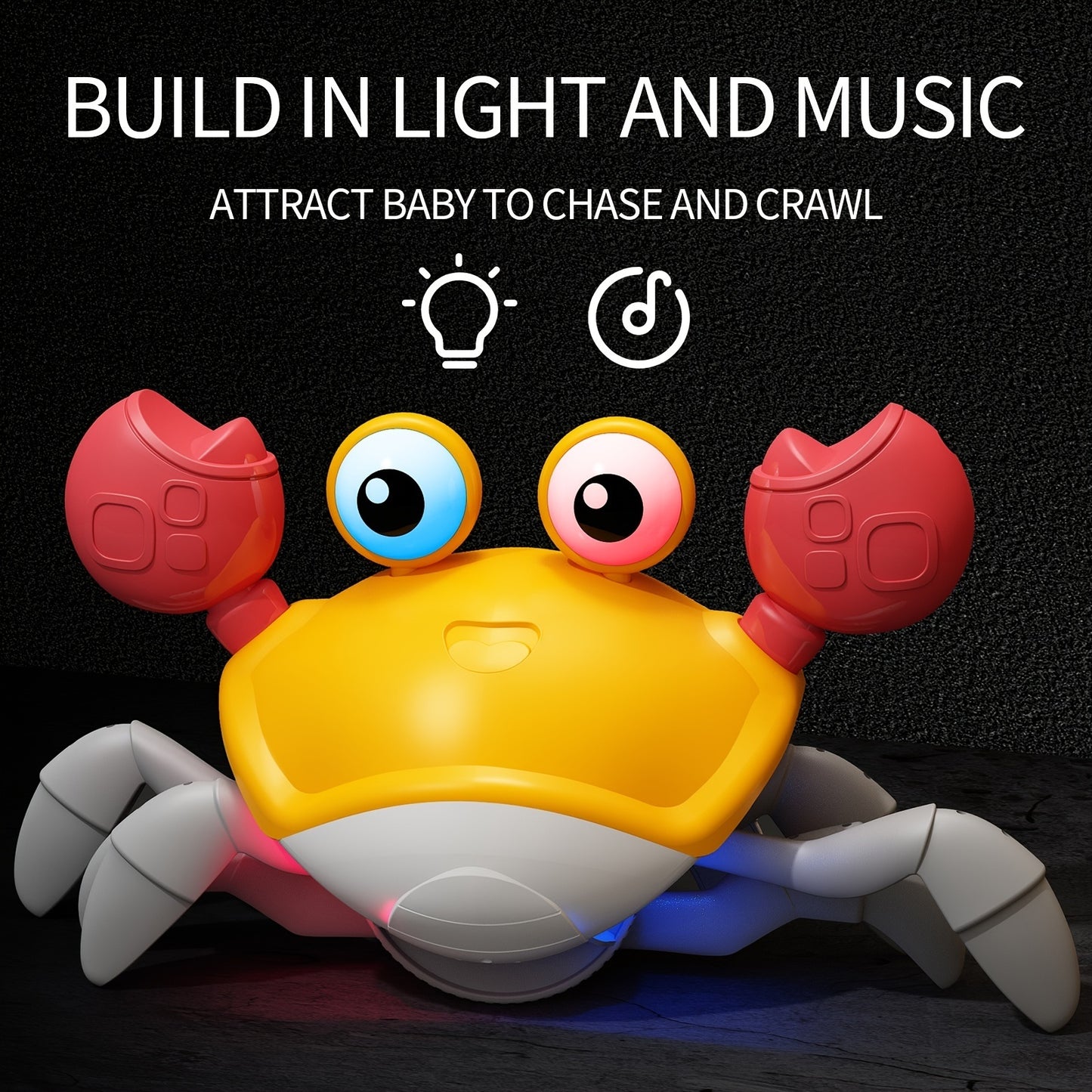 Children's Electric Automatic Induction Crab Toy