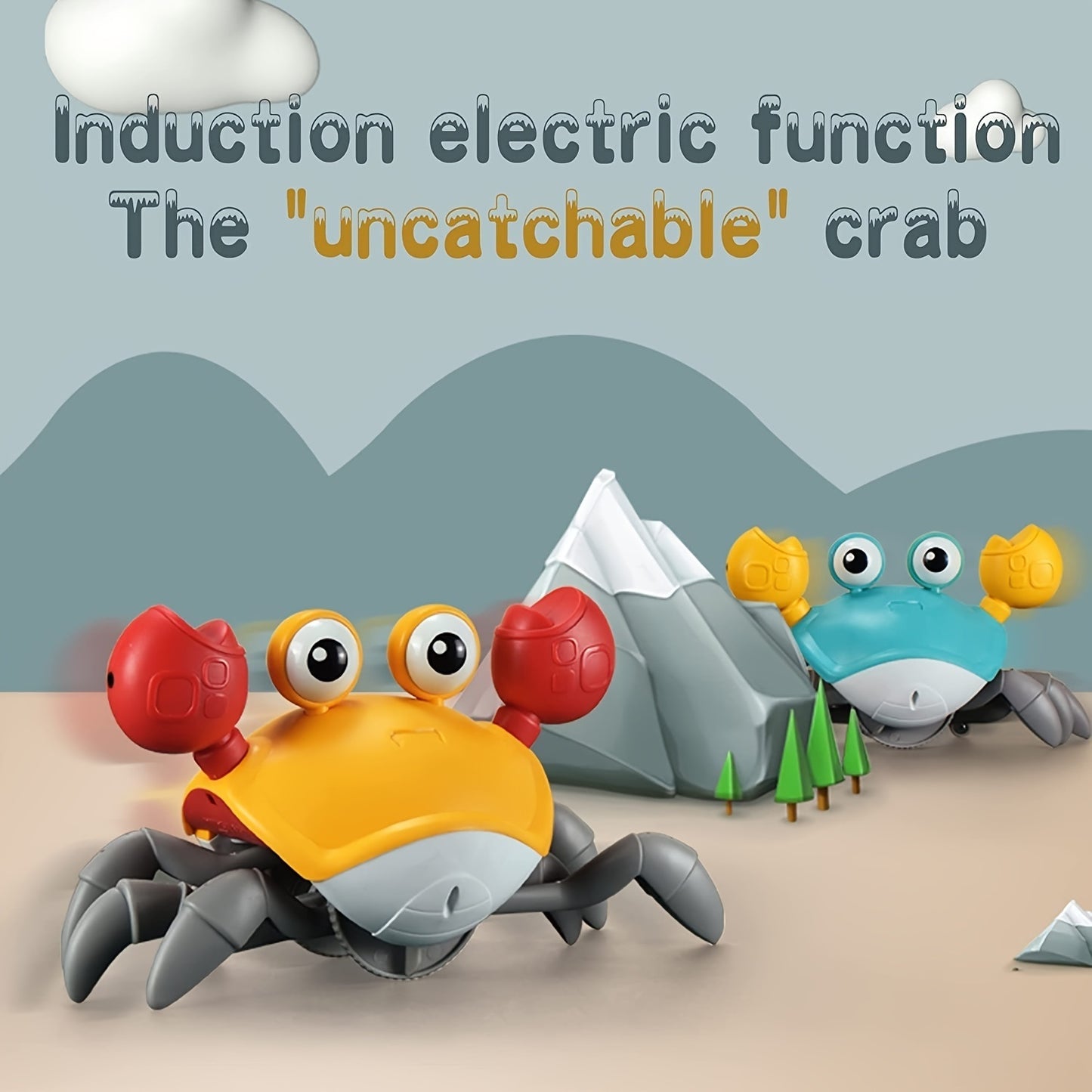 Electric Induction Crawling Crab With Automatic Obstacle Avoidance Function