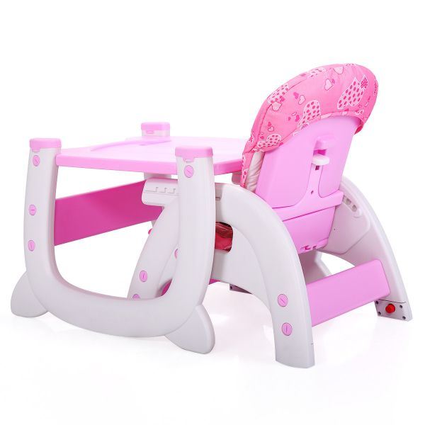 Multipurpose Adjustable Highchair, w/ Feeding Tray and 5-Point Safety Buckle XH