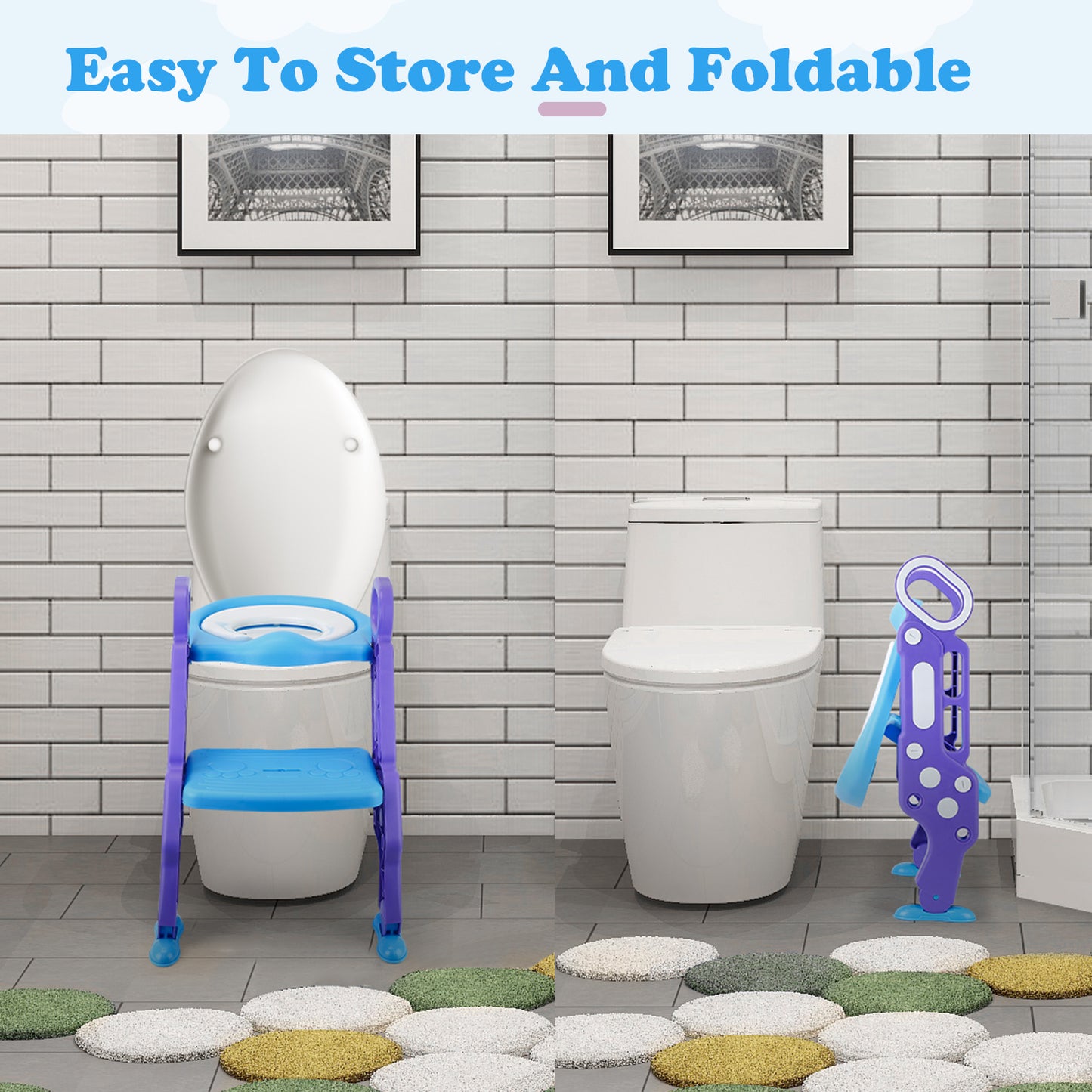 Potty Training Toilet Seat with Steps Stool Ladder