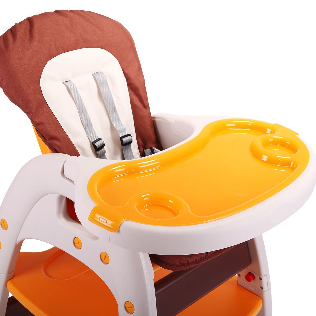 Multipurpose Adjustable Highchair, w/ Feeding Tray and 5-Point Safety Buckle XH