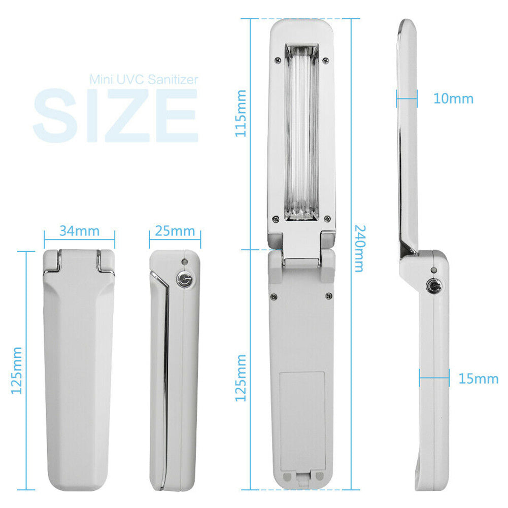 Portable Handheld LED Sterilizer UV-C Light