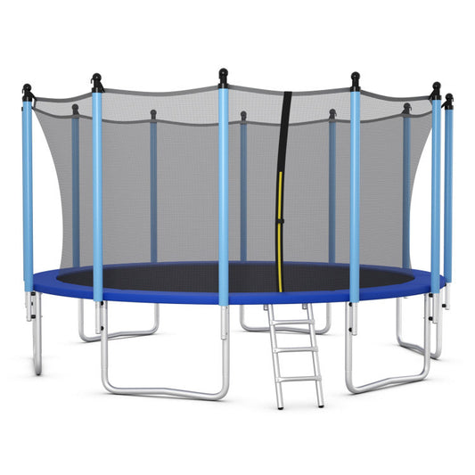 Outdoor Trampoline with Safety Closure Net