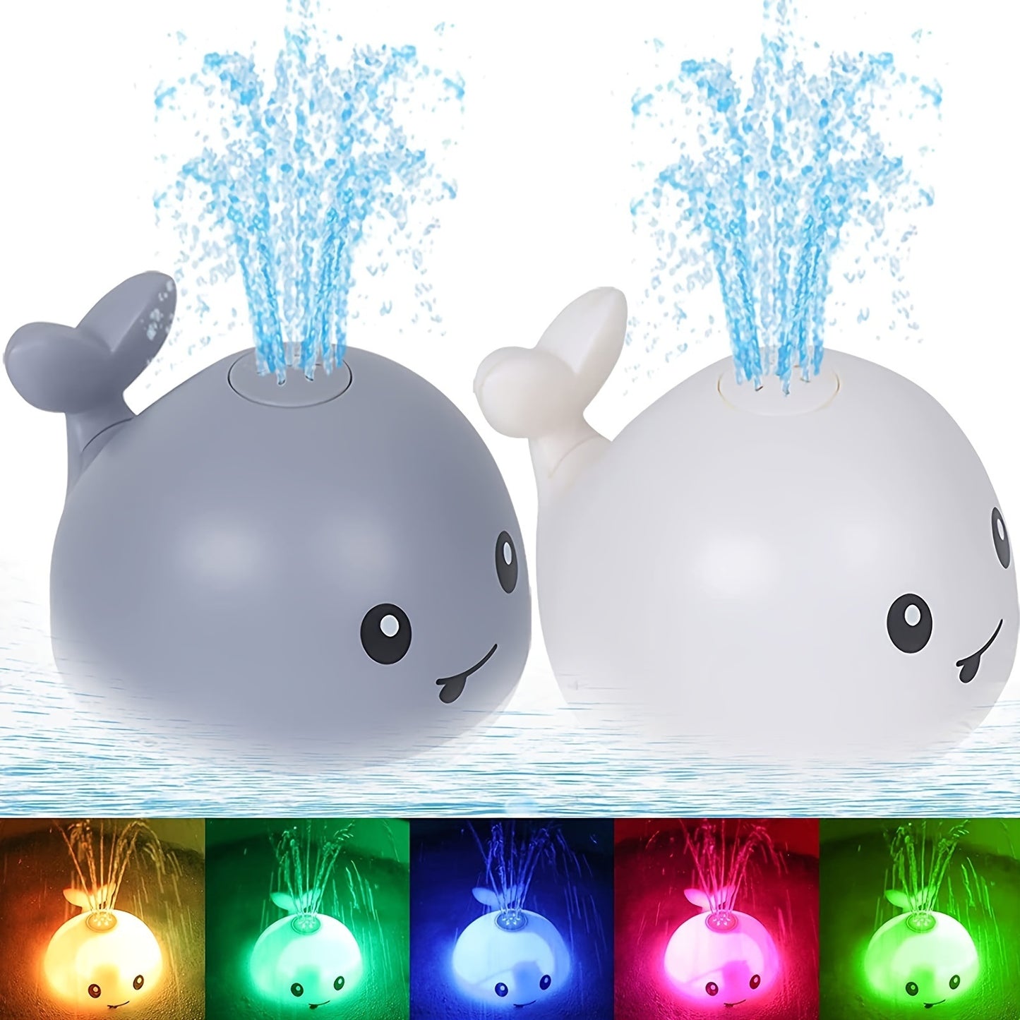 Light Up Baby Bathtub Toys With Automatic Spray Water And Colorful LED Light