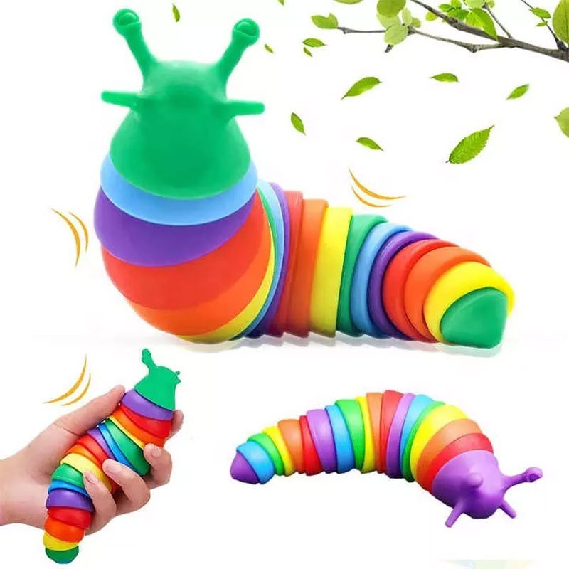 Articulated Sensory Fidget Slug Toy