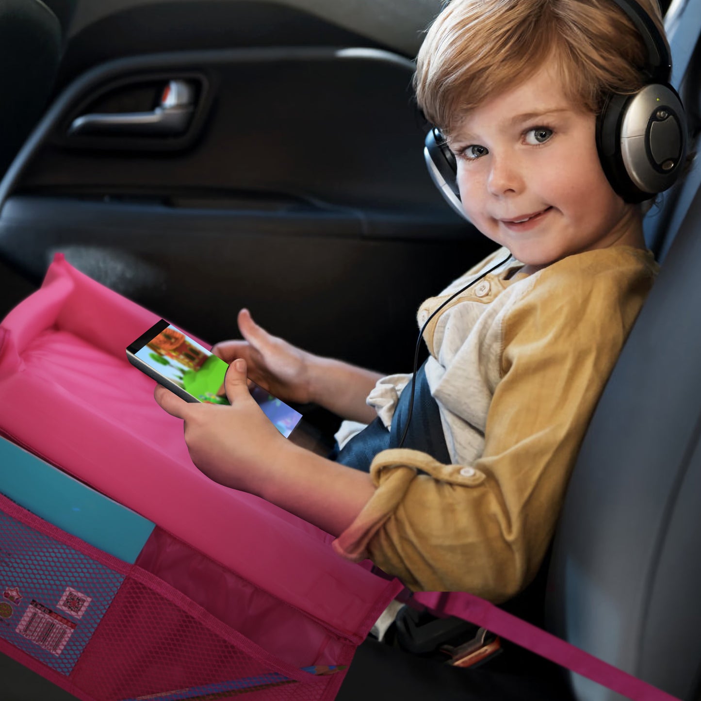 Kids Waterproof Car Seat Safety Travel Tray