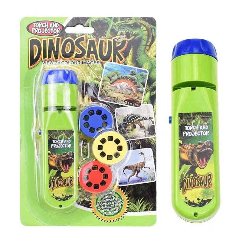 Cute Cartoon Dinosaur Projection Flashlight