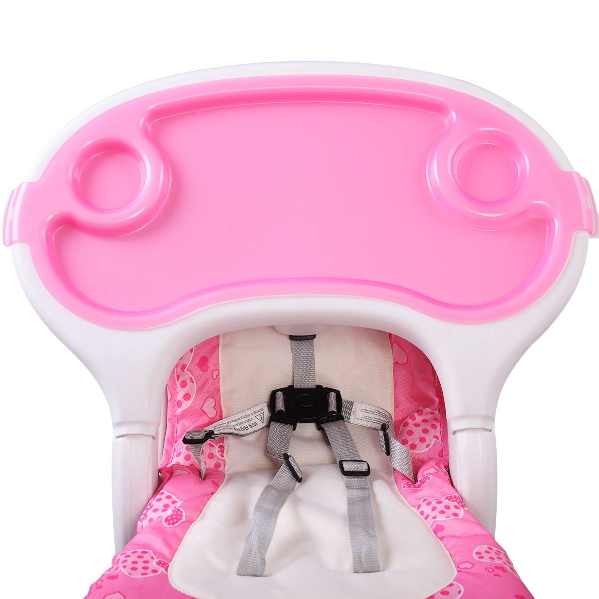 Multipurpose Adjustable Highchair, w/ Feeding Tray and 5-Point Safety Buckle XH