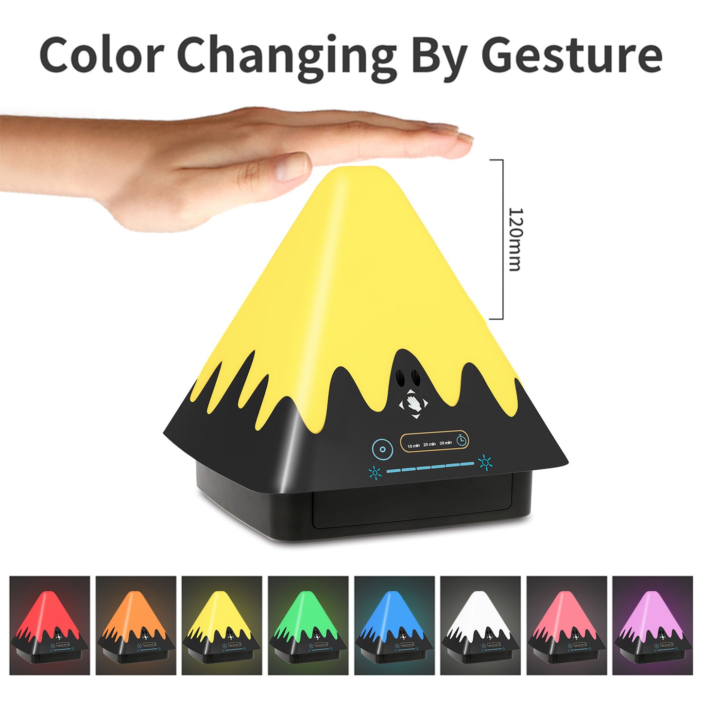 8-Color 6 Level Dimmable Touch Control Night Light