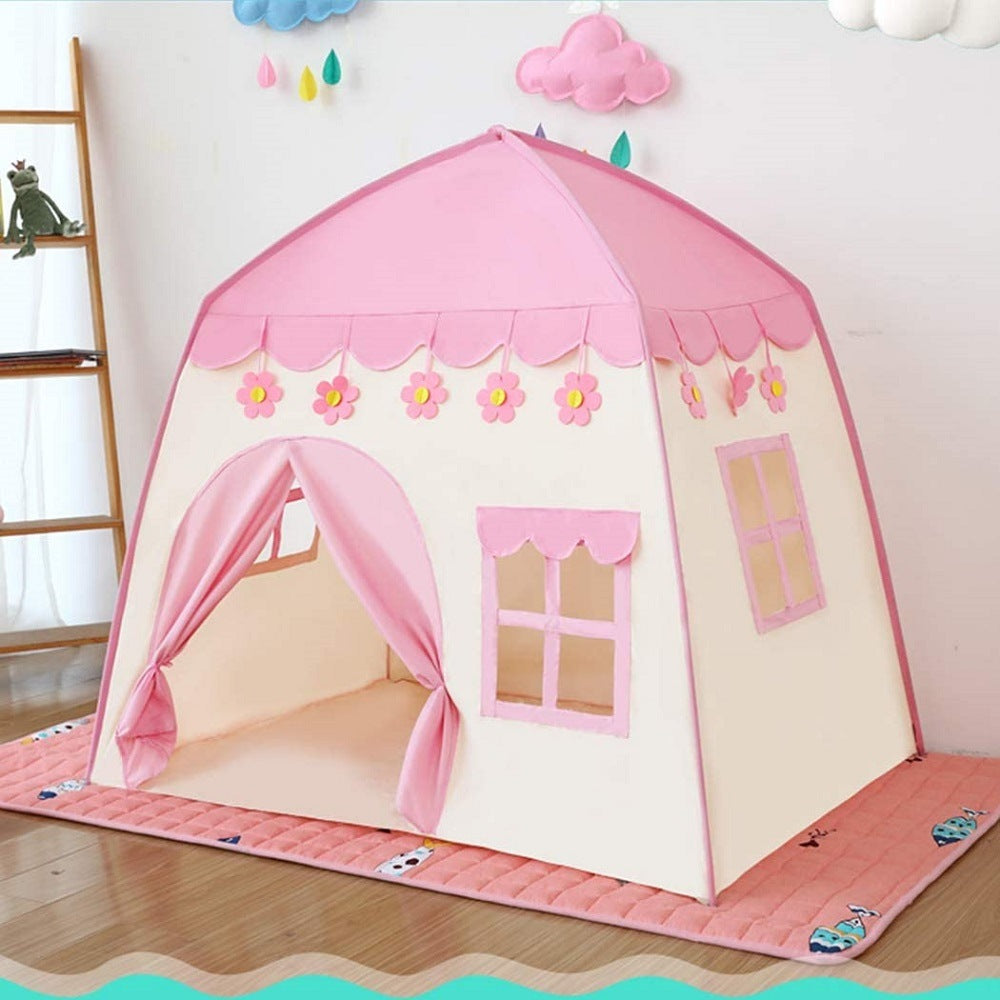 Kids Pink Castle Princess Playhouse Tent