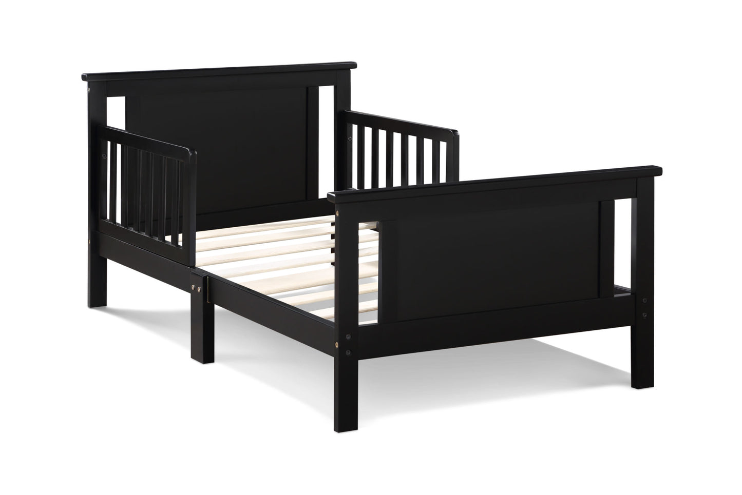 Connelly Reversible Panel Toddler Bed (Black/Vintage Walnut)