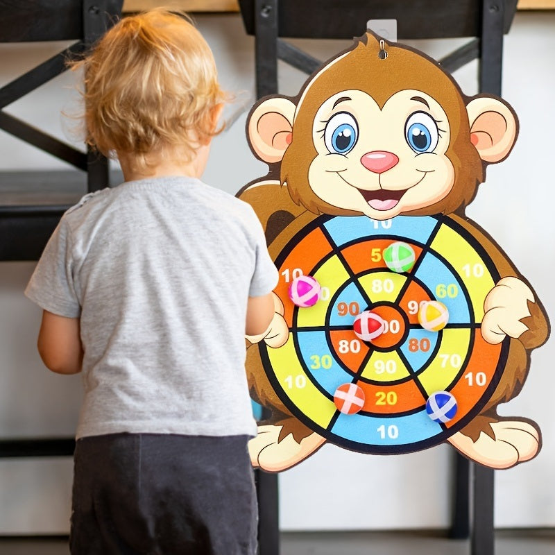 Kids Sticky Ball Dart Target Board