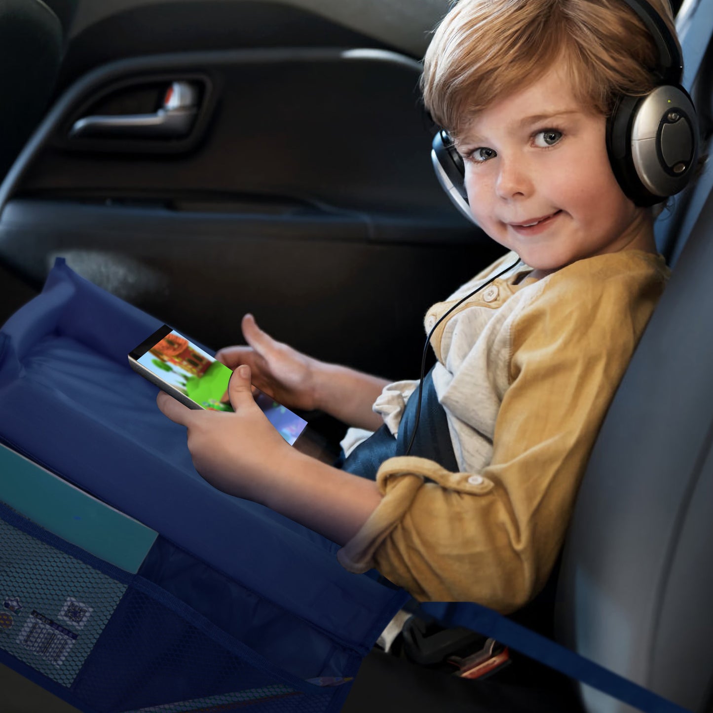 Kids Waterproof Car Seat Safety Travel Tray