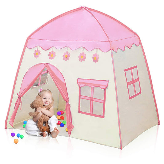 Kids Pink Castle Princess Playhouse Tent