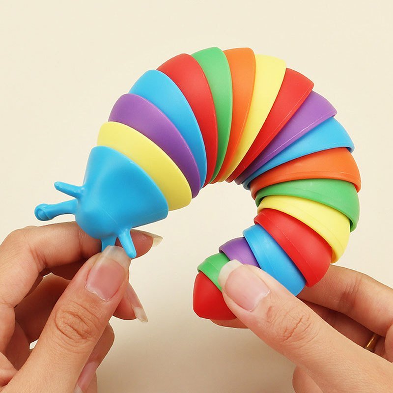 Articulated Sensory Fidget Slug Toy