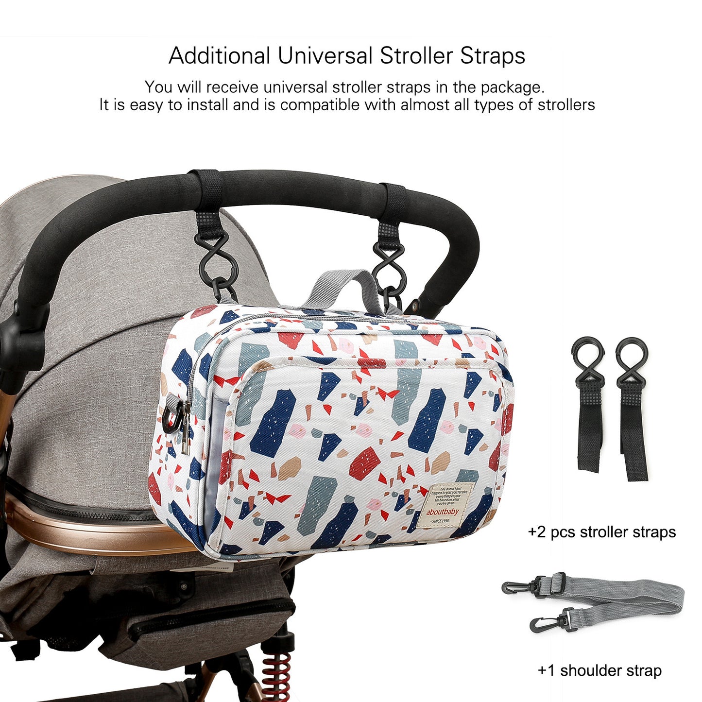 hanging Waterproof baby stroller storage bag