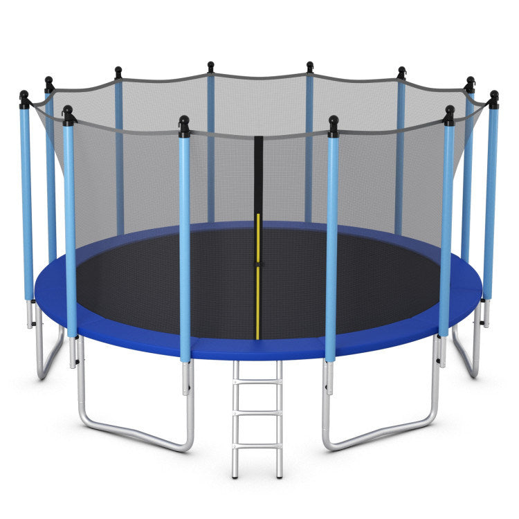 Outdoor Trampoline with Safety Closure Net