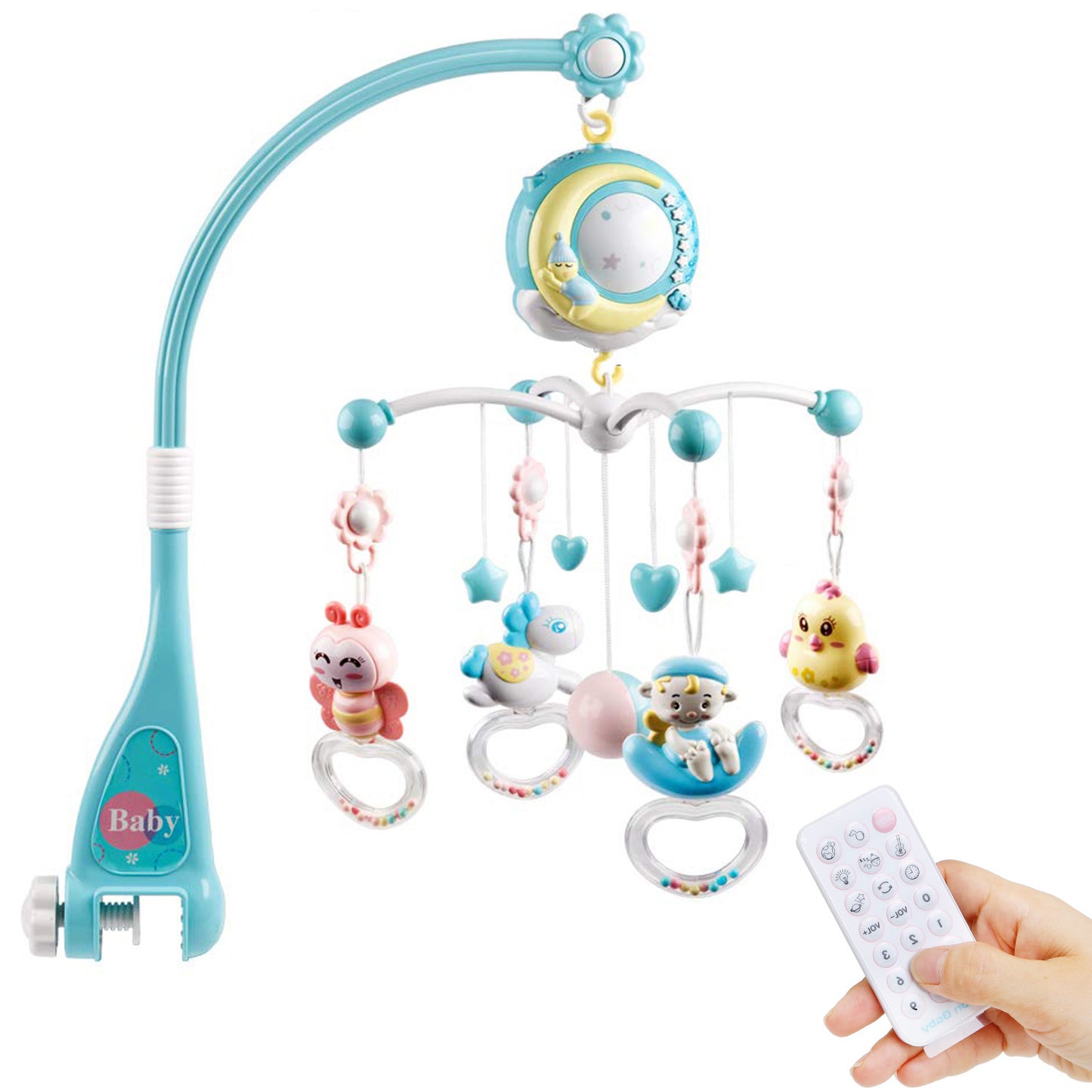 Musical Rotating Crib Mobile w/ Star Projection