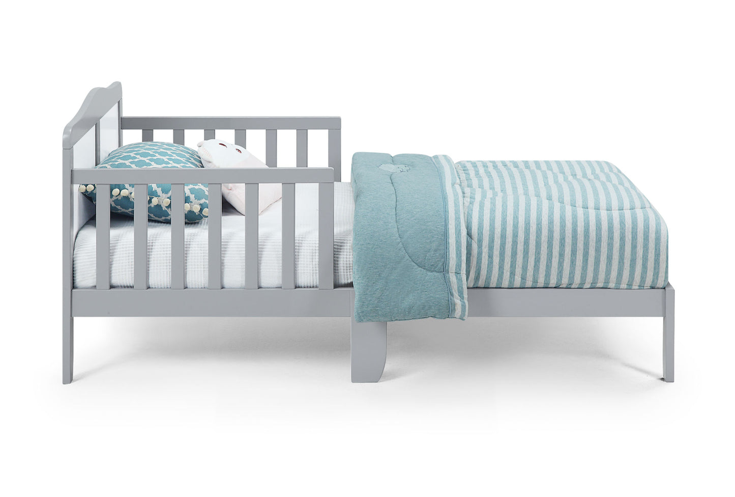 Birdie Toddler Bed (Light Gray/White)