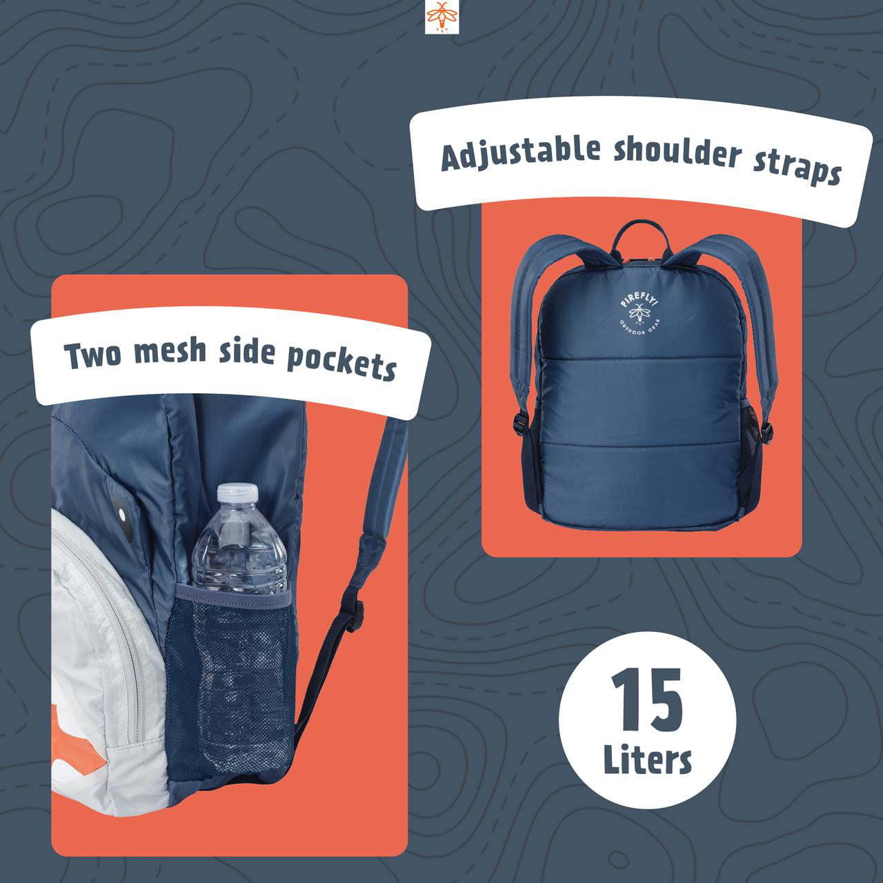 Navy Blue (15 Liter) Finn the Shark Kid's Backpack