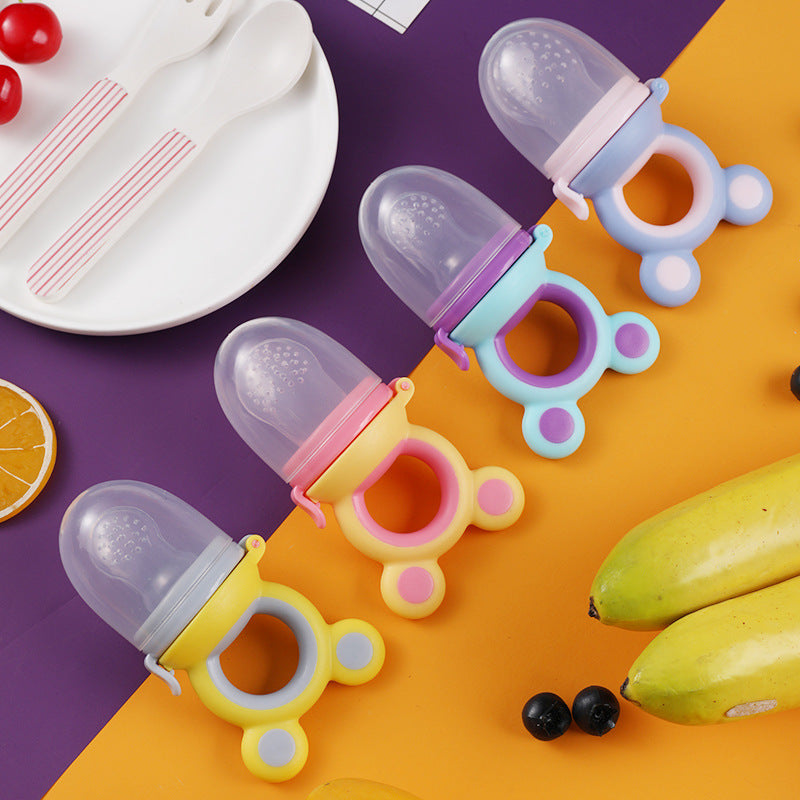 Silicone baby fruit and vegetable feeder